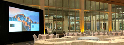 Large Rear Projection System - 16 Foot by 9 Foot Projector Screen at the RBC Convention Centre