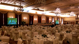 Basic Dual Projection System in the Fort Garry Grand Ballroom