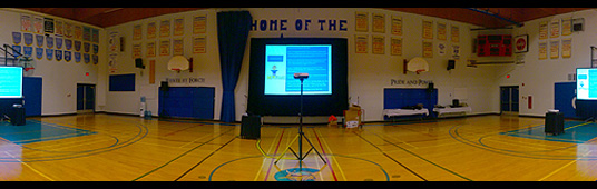 Video Screens & Audio for Teachers Conference